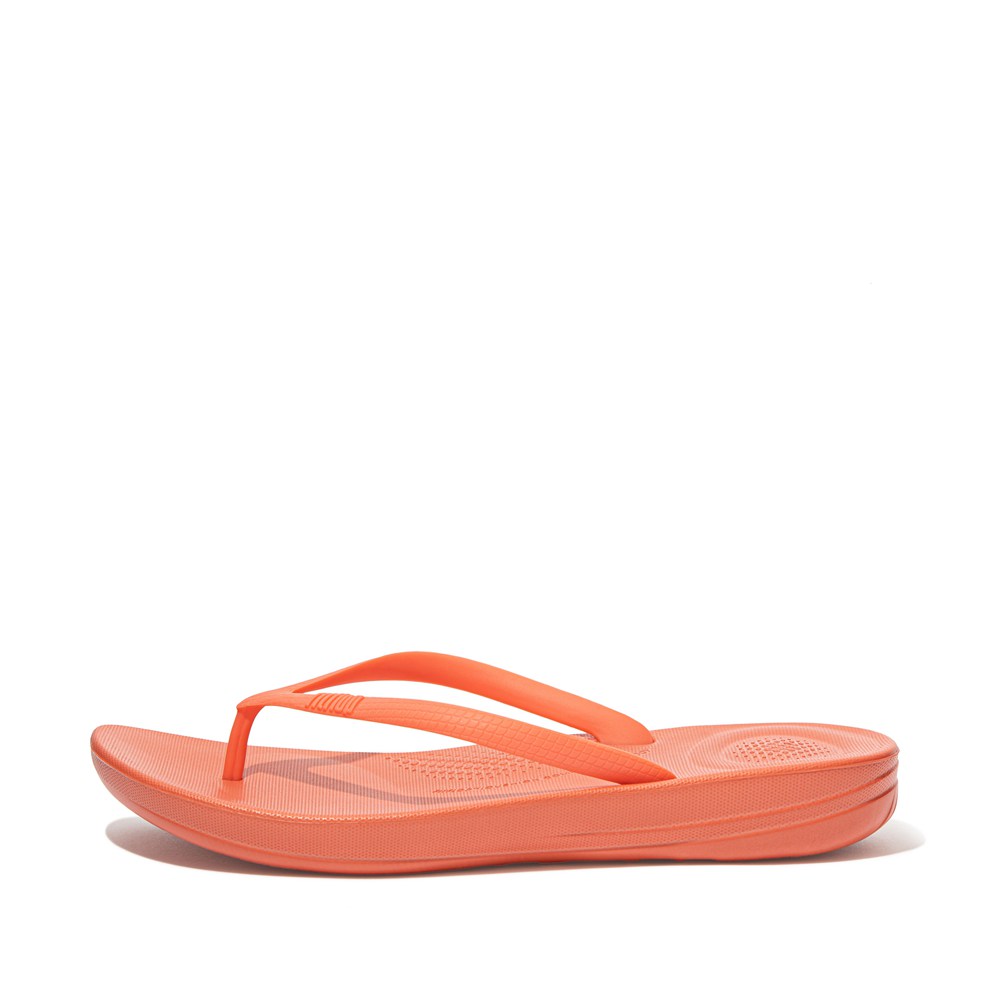 Fitflop Womens Flip-flops Coral Pink - Iqushion Ergonomic - TQ2785690